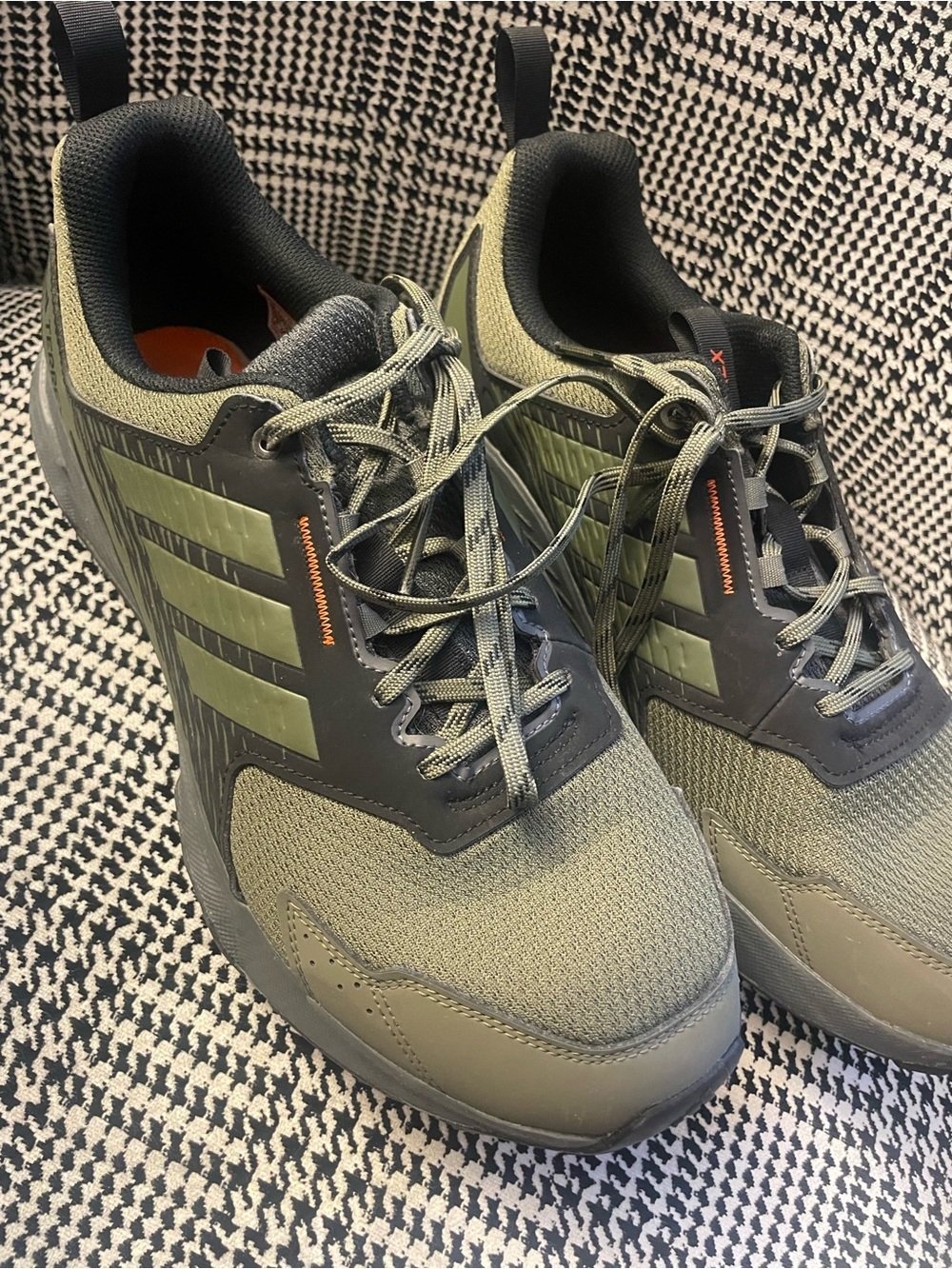 adidas Terrex Men's Olive/Black Trail Sneakers - Picture 3 of 8